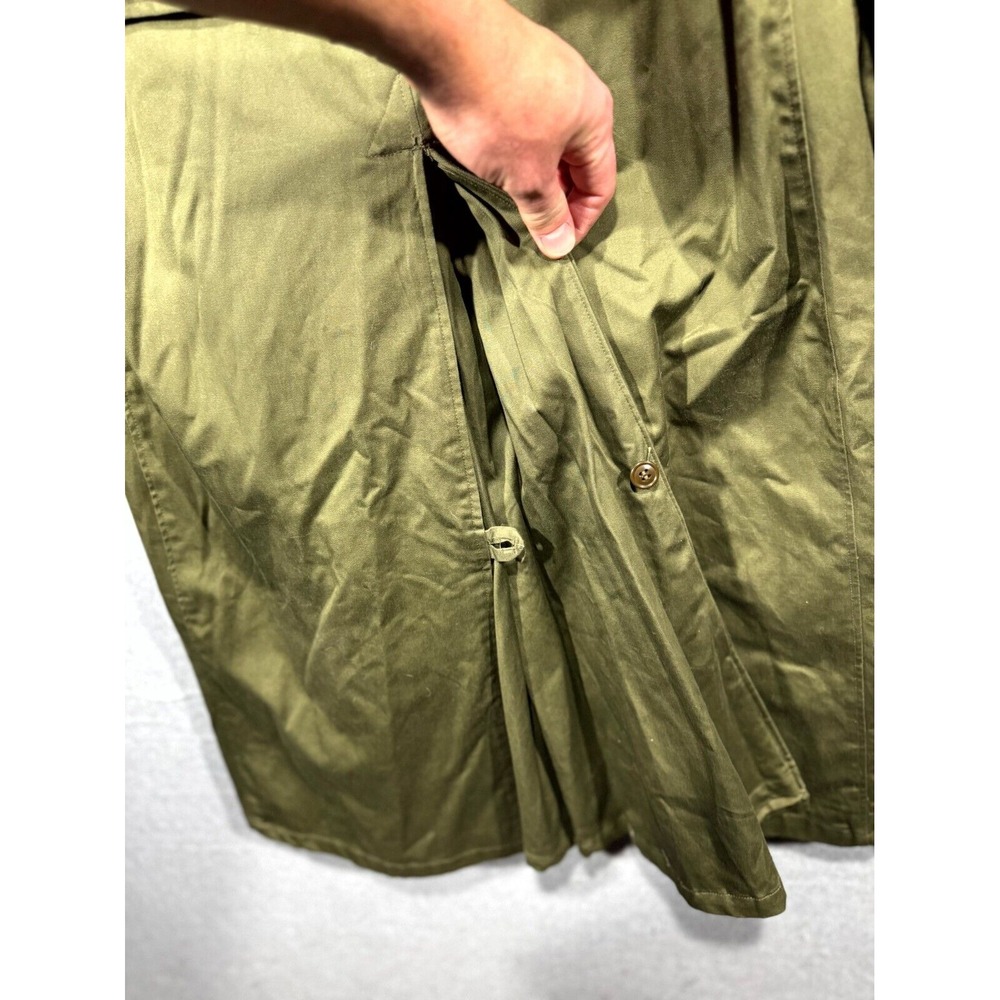US Army War Winter Great Coat Lining OG-107 Overcoat Cotton Women Medium Green - Picture 8 of 13
